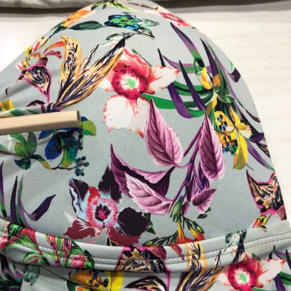 Gibson Latimer Tankini Bathing Suit Top Sz Large Tropical Floral Escape FLAW Tag - Picture 15 of 15